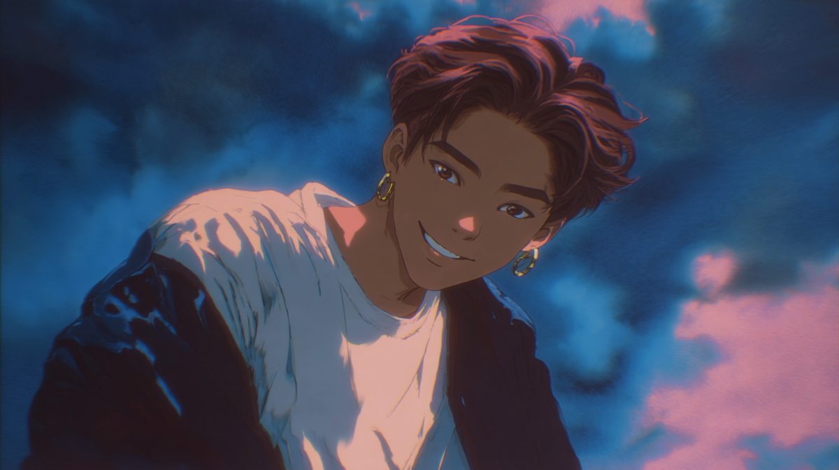 Noa concept art, grinning