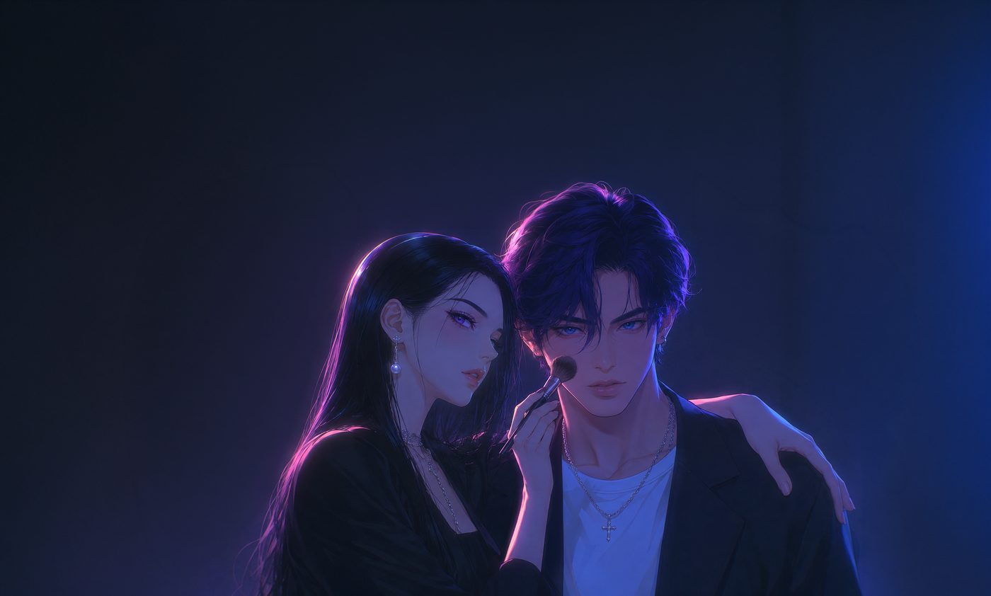 Miso doing Kai&rsquo;s makeup
